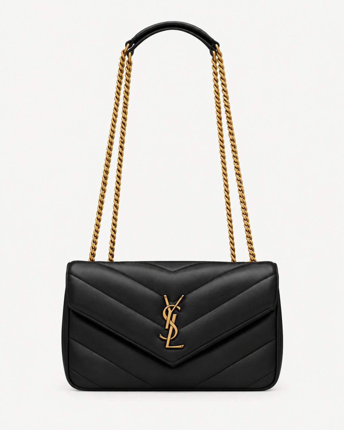 Saint Laurent – LOULOU SMALL MATELASSÉ aus Lammleder