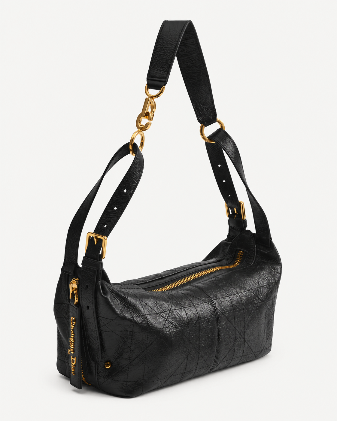 Dior – Kleine D-Journey Tasche aus Kalbsleder in Knitteroptik