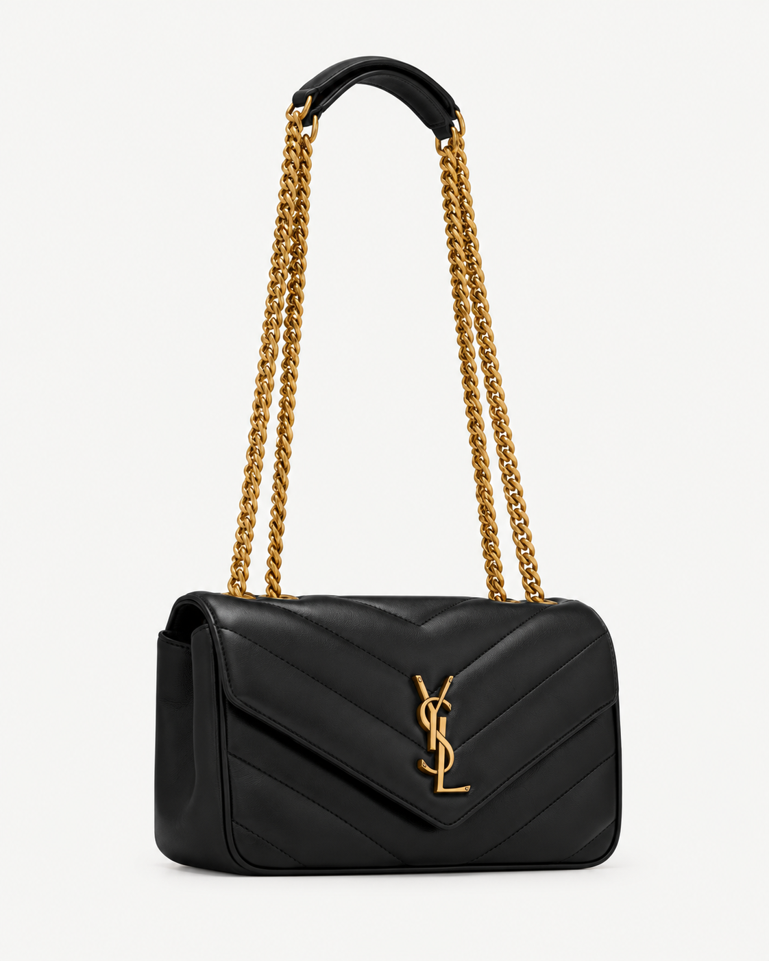 Saint Laurent – LOULOU SMALL MATELASSÉ aus Lammleder