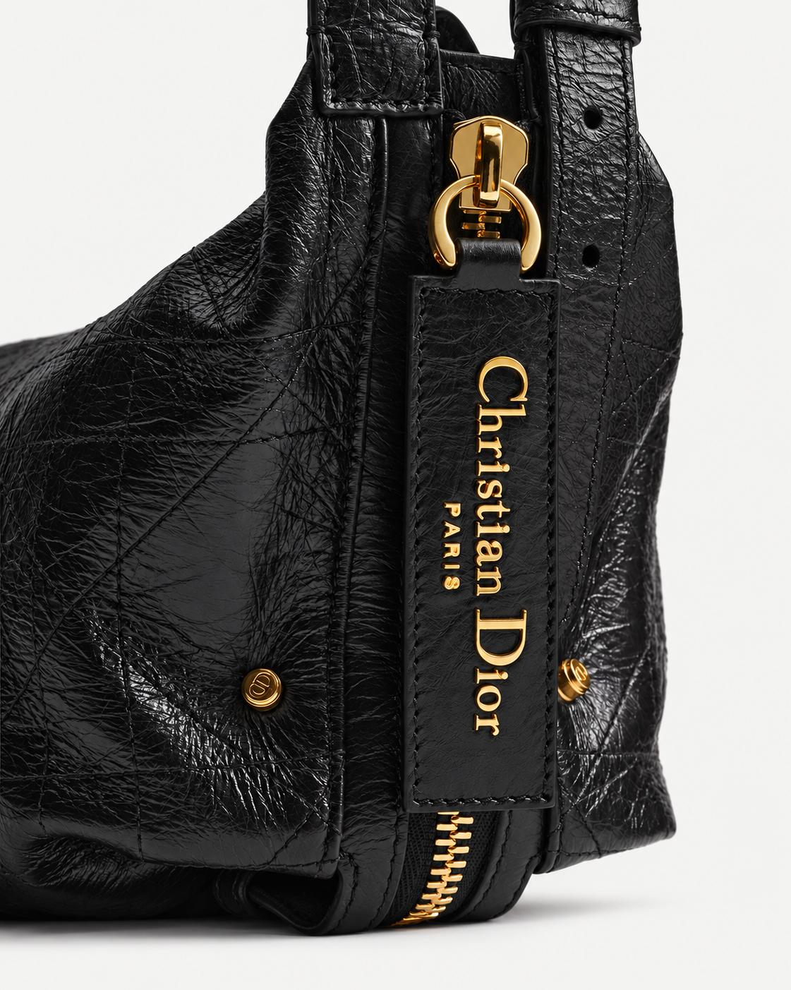 Dior – Kleine D-Journey Tasche aus Kalbsleder in Knitteroptik