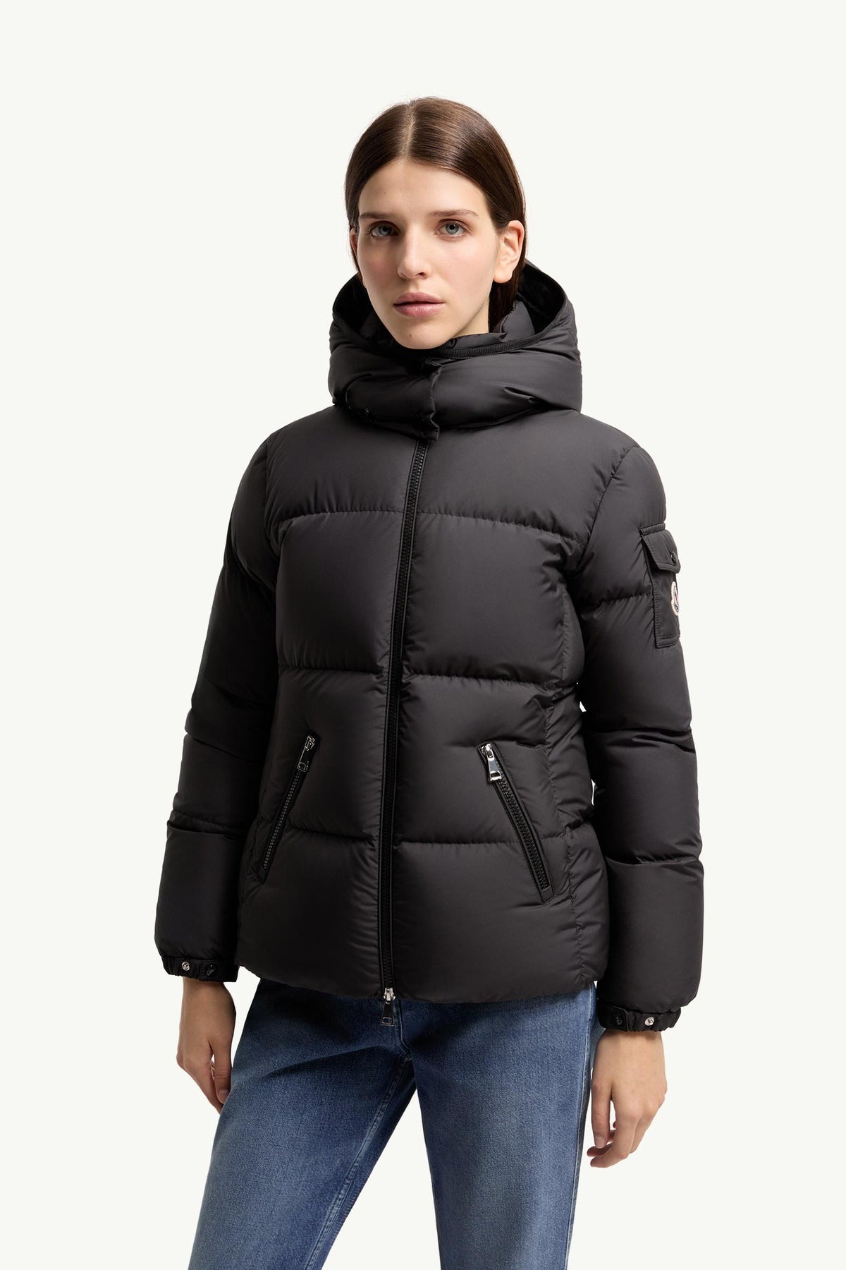 Fourmines – kurze Daunenjacke mit Kapuze