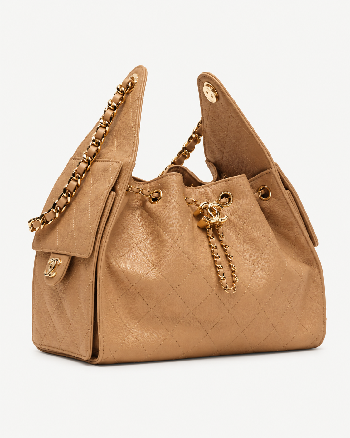 CHANEL 25 – Schultertasche in Hellbraun