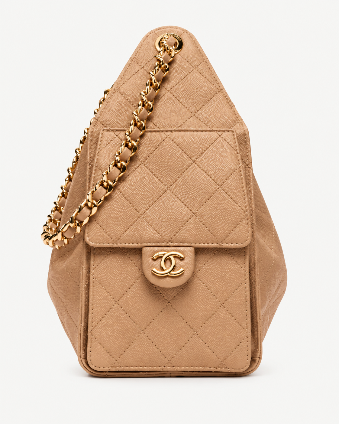 CHANEL 25 – Schultertasche in Hellbraun