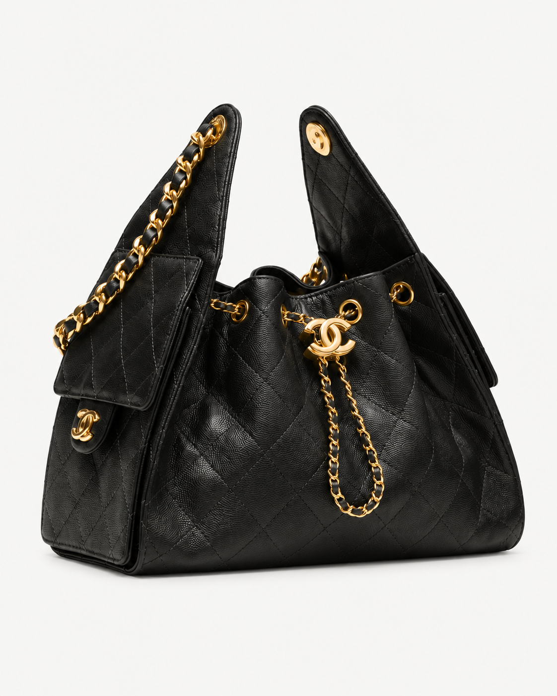 CHANEL 25 – Schultertasche in Schwarz