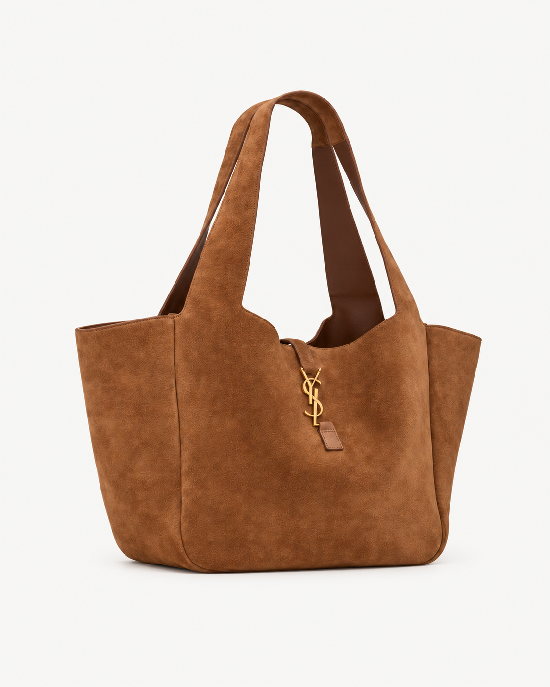 Saint Laurent Le 5 à 7 Bea – Shopper in Cognac