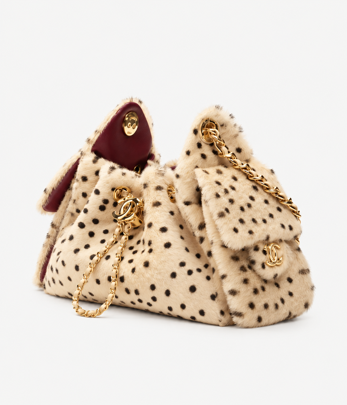 CHANEL 25 Mini – Schultertasche mit Leopardenmuster