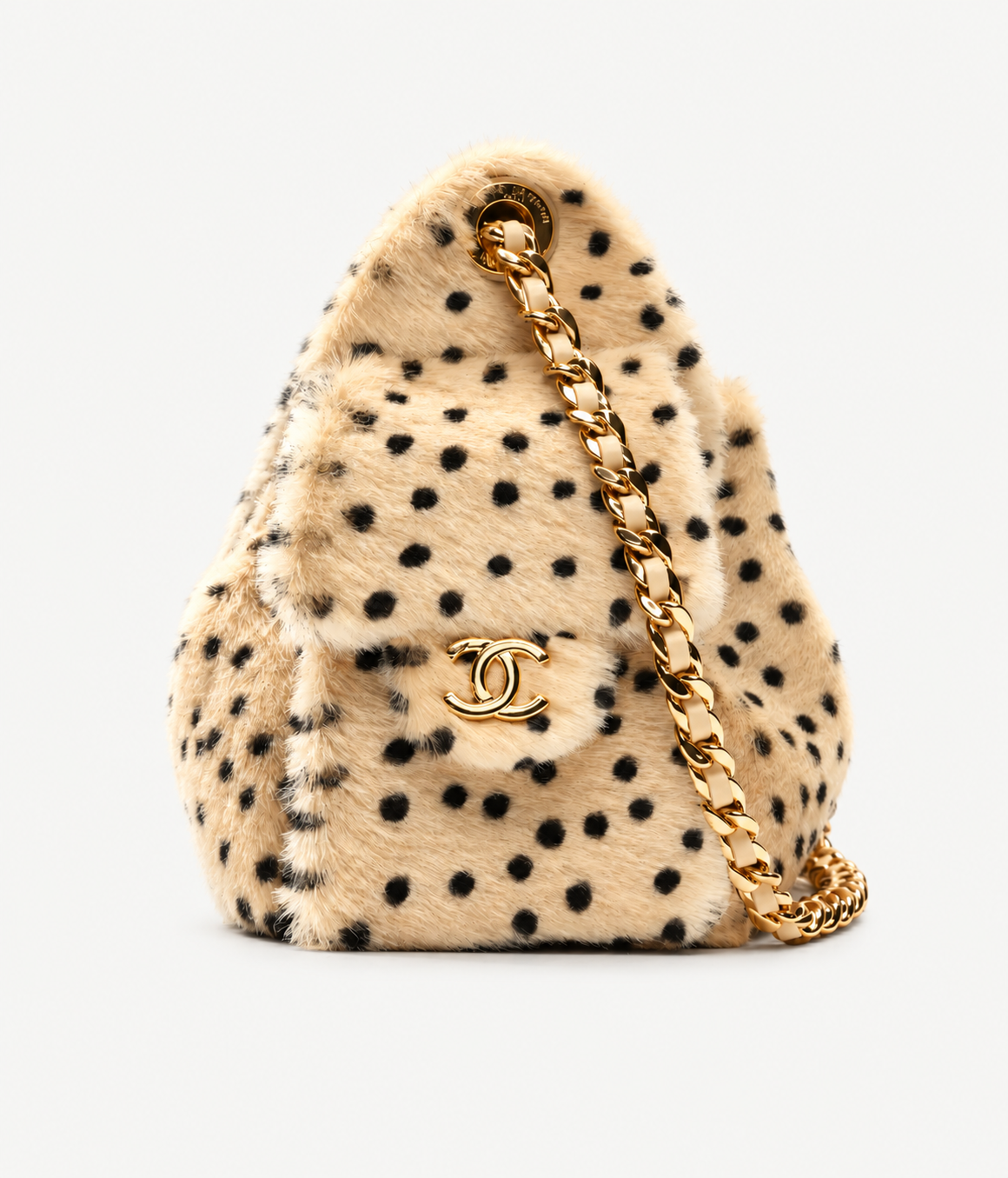 CHANEL 25 Mini – Schultertasche mit Leopardenmuster