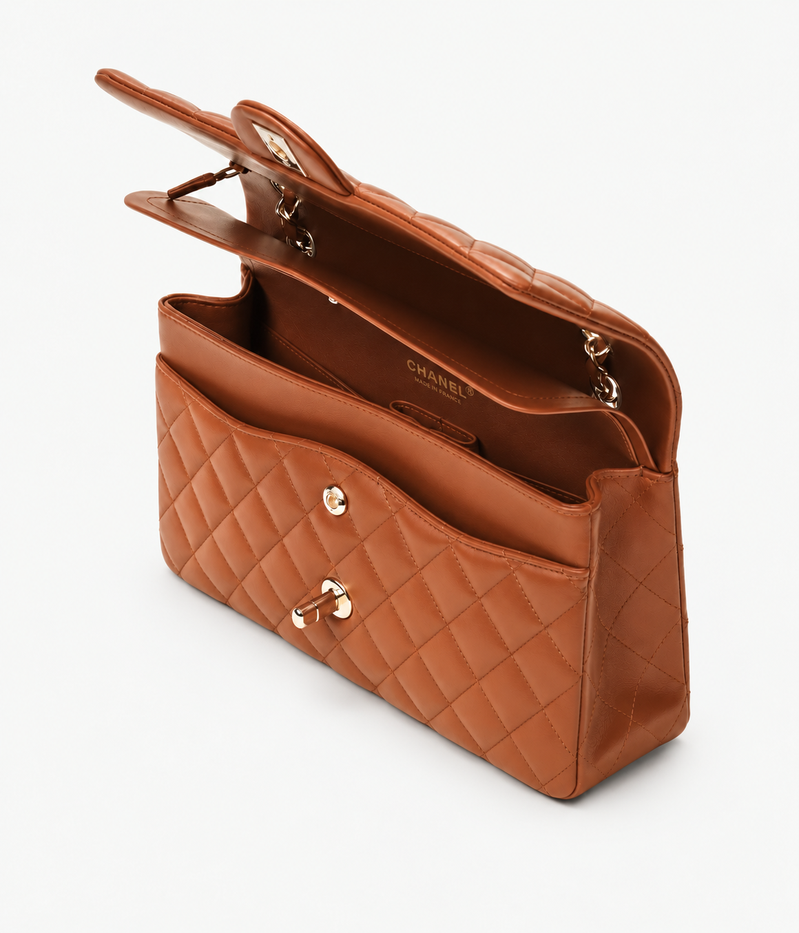CHANEL Classic 11.12 – Handtasche in Camel