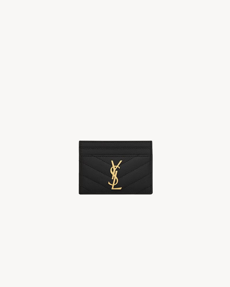 Saint Laurent Cassandre Matelassé – Kartenetui mit Reißverschluss
