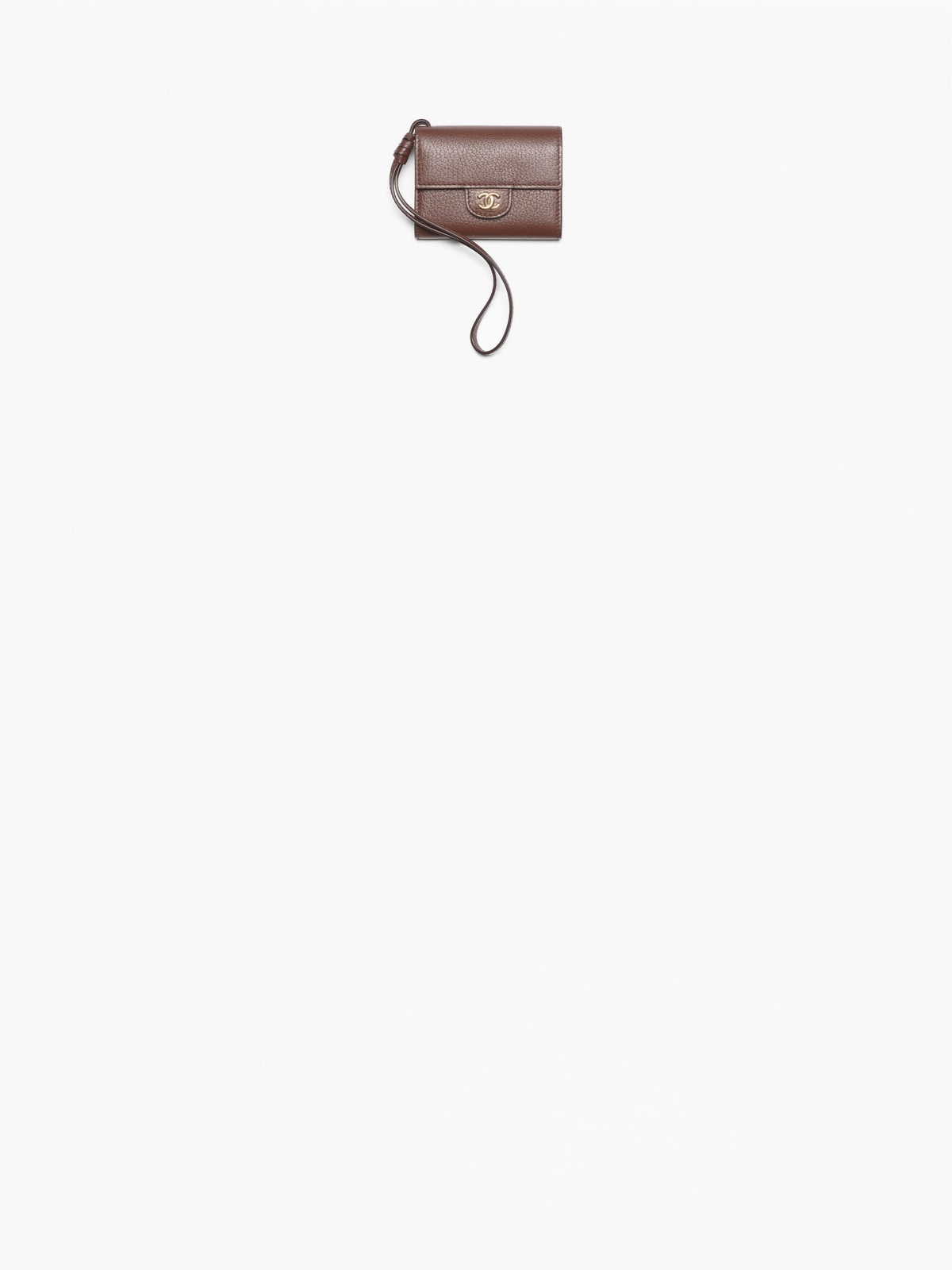 CHANEL – Mini-Taschenanhänger in Dunkelbraun