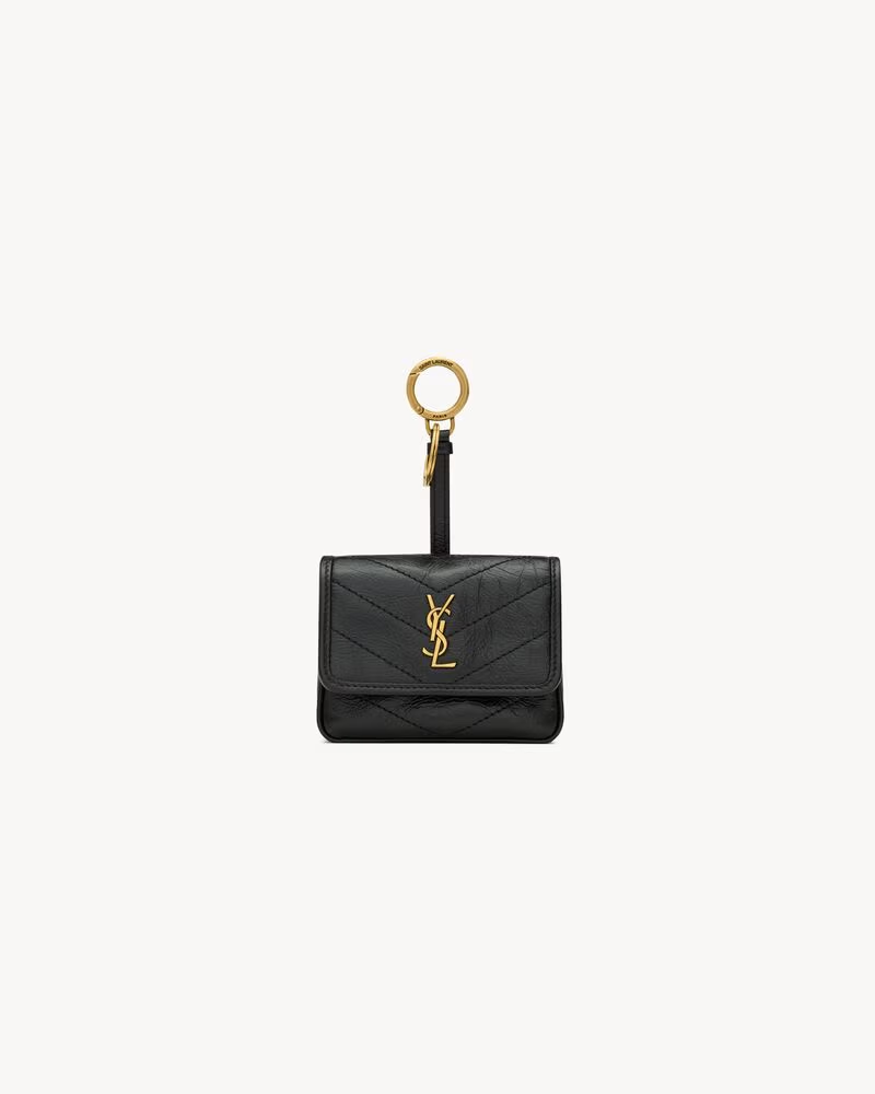 Saint Laurent Niki – Taschenanhänger aus Vintage-Leder