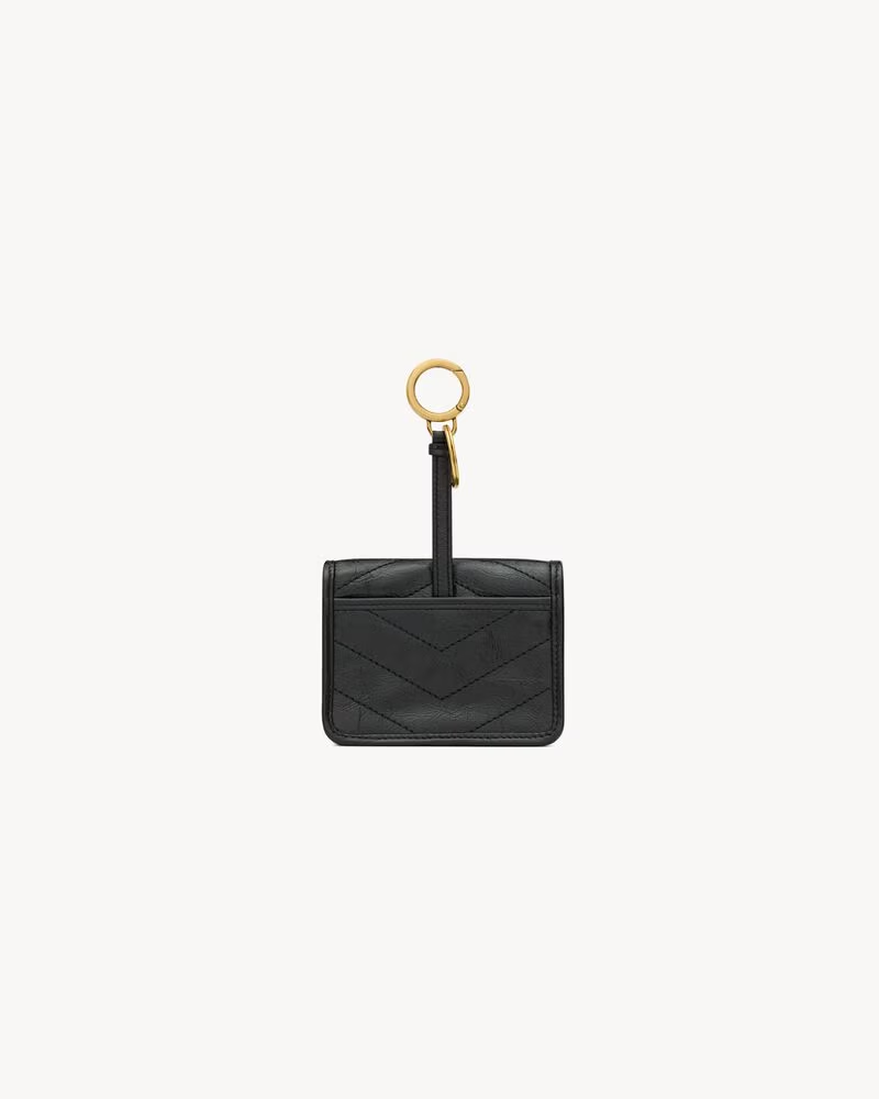 Saint Laurent Niki – Taschenanhänger aus Vintage-Leder