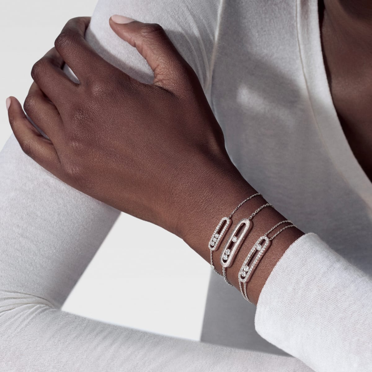 Messika Move Classique Baby Move – Pavé-Armband, kleines Modell
