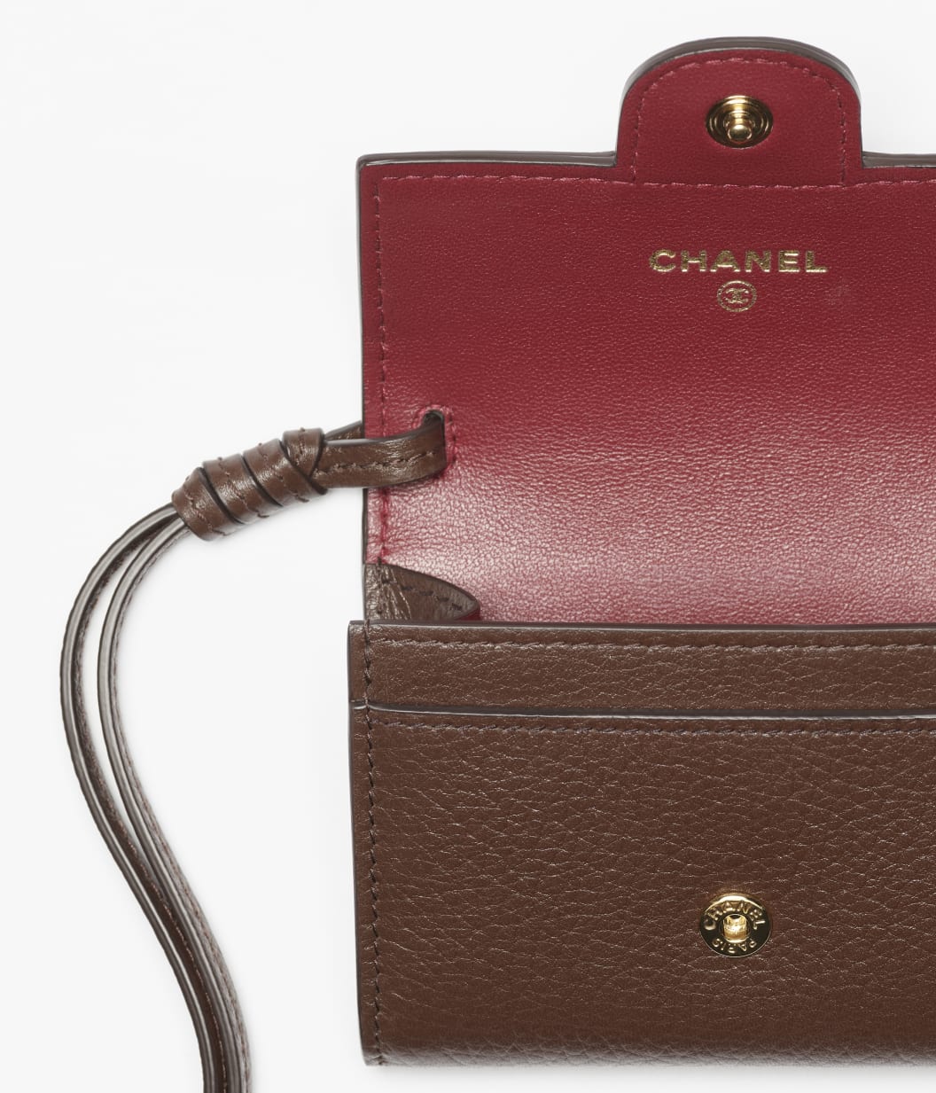 CHANEL – Mini-Taschenanhänger in Dunkelbraun