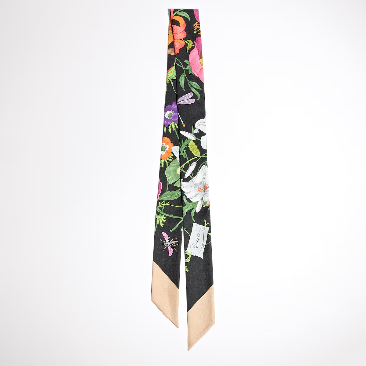 Gucci – Bedrucktes GG Seidentwill-Band