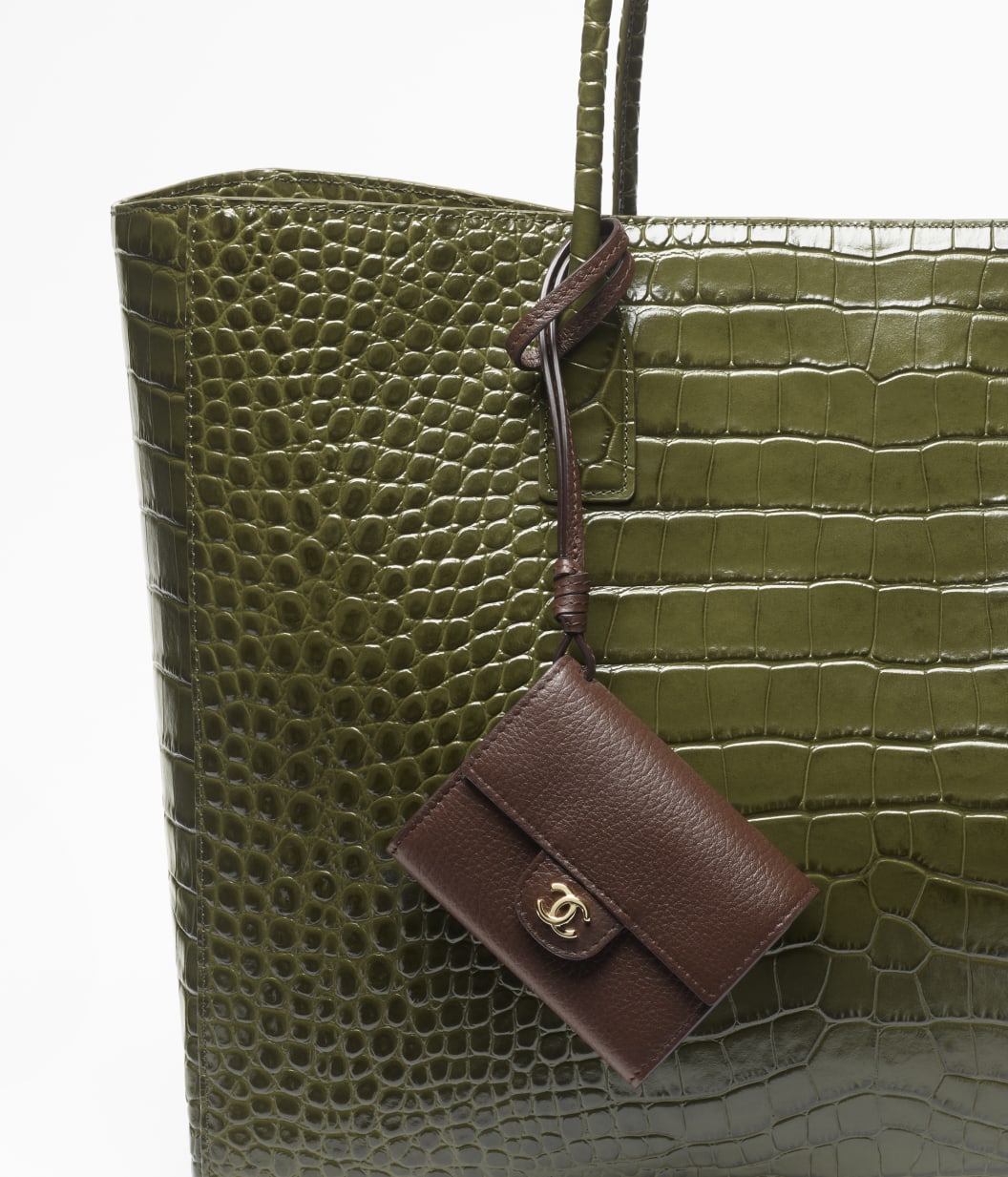 CHANEL – Mini-Taschenanhänger in Dunkelbraun