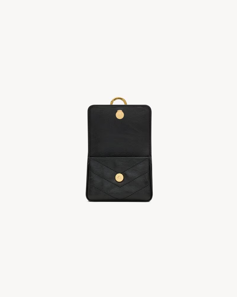Saint Laurent Niki – Taschenanhänger aus Vintage-Leder
